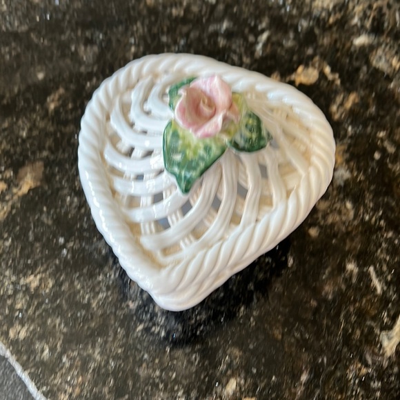 Art Ceramic Heart Box Poshmark